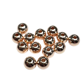 Rose Gold rund 6 mm / 50 stk