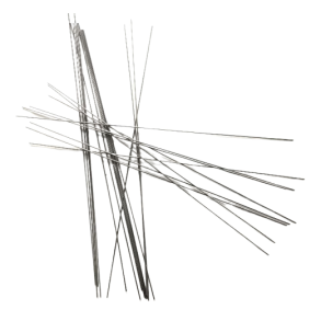 Wire rustfri lige / 20 stk